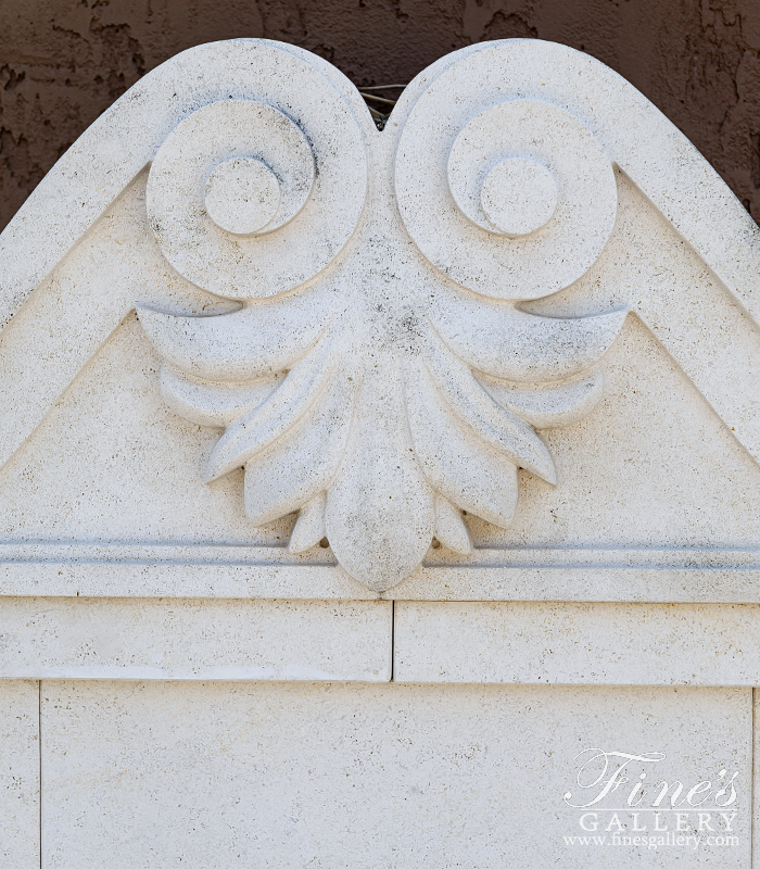 Marble Fountains  - French Limestone Wall Fountain - MF-2002